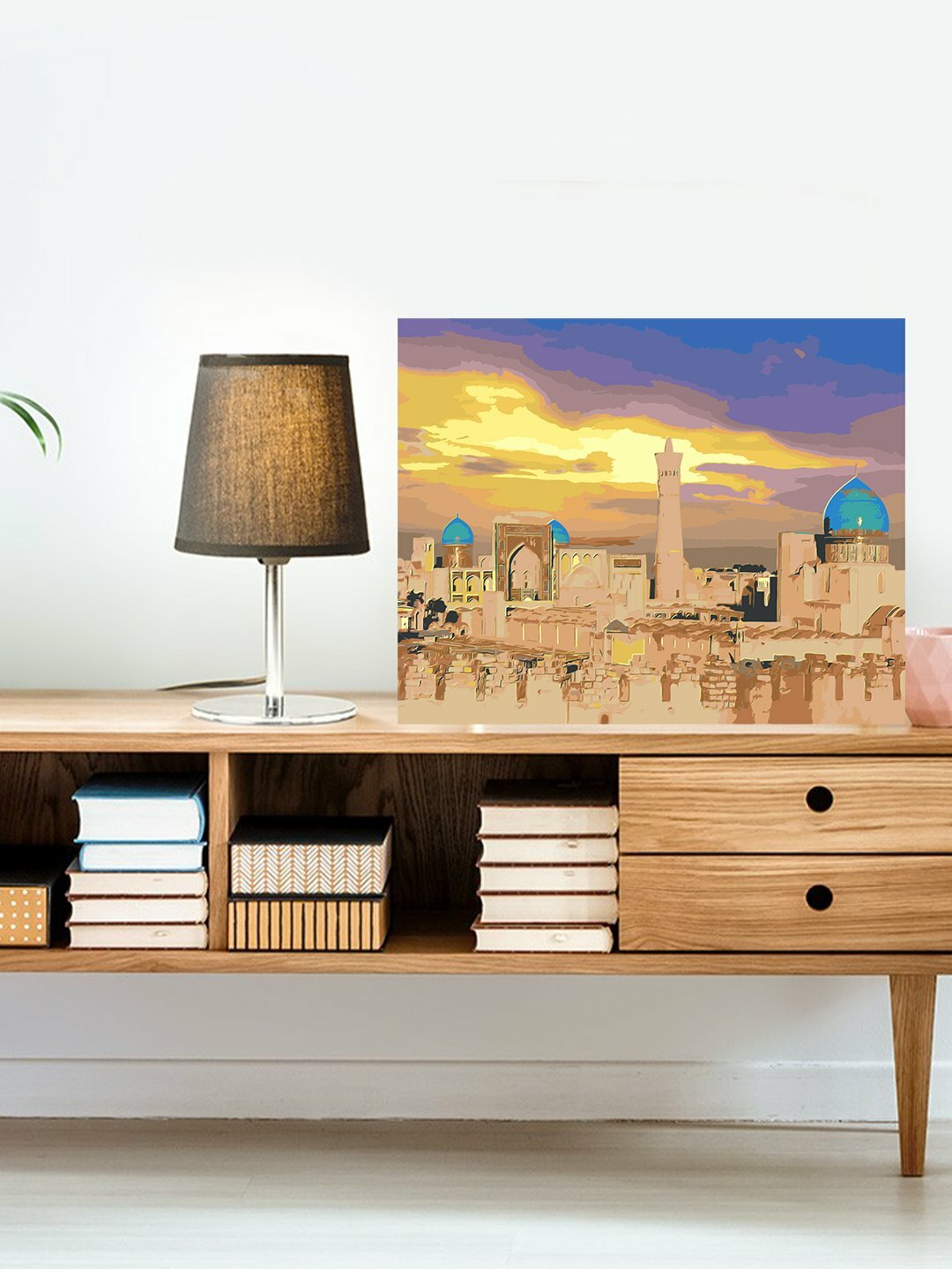 Картина по номерам "Бухара. Минарет Калян на закате", 40×50 см, раскраска на холсте, набор для рисования — фото 1