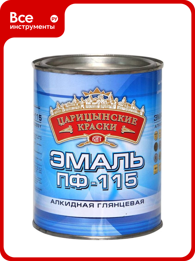 Эмаль Царицынские краски черная ПФ 115 0 4 кг 87652