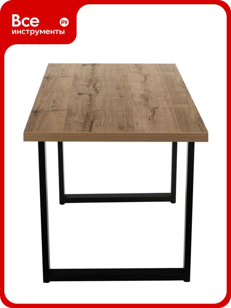 Обеденный стол Alternative п образный  дуб веллингтон табак  9761 пч  38 мм  1200x800x750  в 1 коробке 00000053996