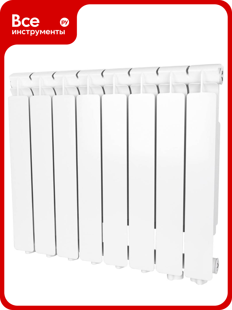 Алюминиевый радиатор STOUT SRA-0120-050008 Bravo 500 8 секции нижнее правое RG008V3MPUIOTL