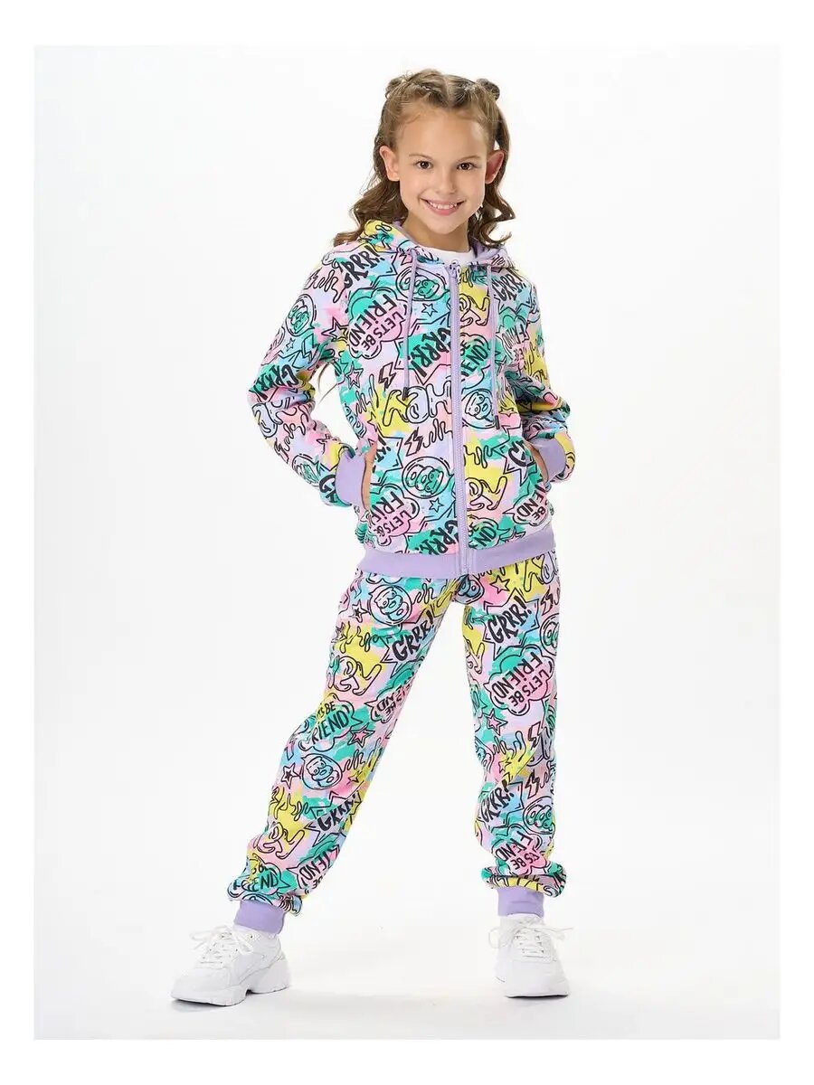 Брюки утеплённые Daniele Patrici Осень-зима 2025 размер 7-8  черный розовый желтый