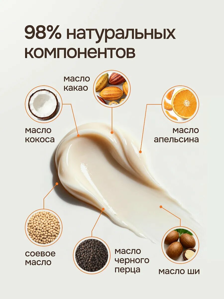 Крем-баттер индекс натуральности Питательный для тела Пряный цитрус 300мл — фото 1