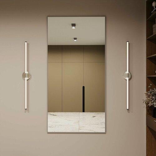 Изображение товара Зеркало настенное 170х90 см. BLX MIRROR интерьерное в алюминиевой раме, Серебро