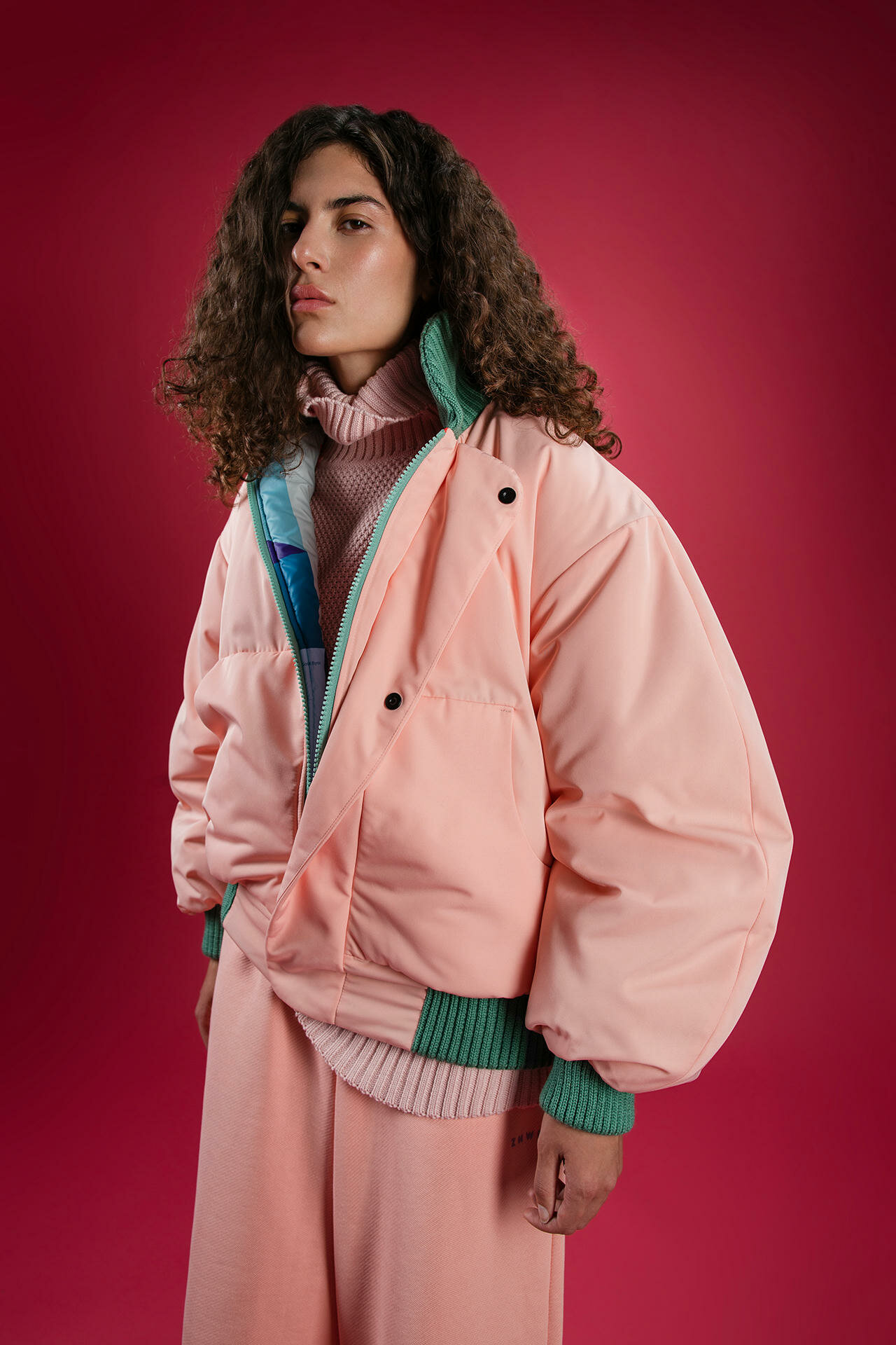 Бомбер ZNWR Jordan, размер S, розовый