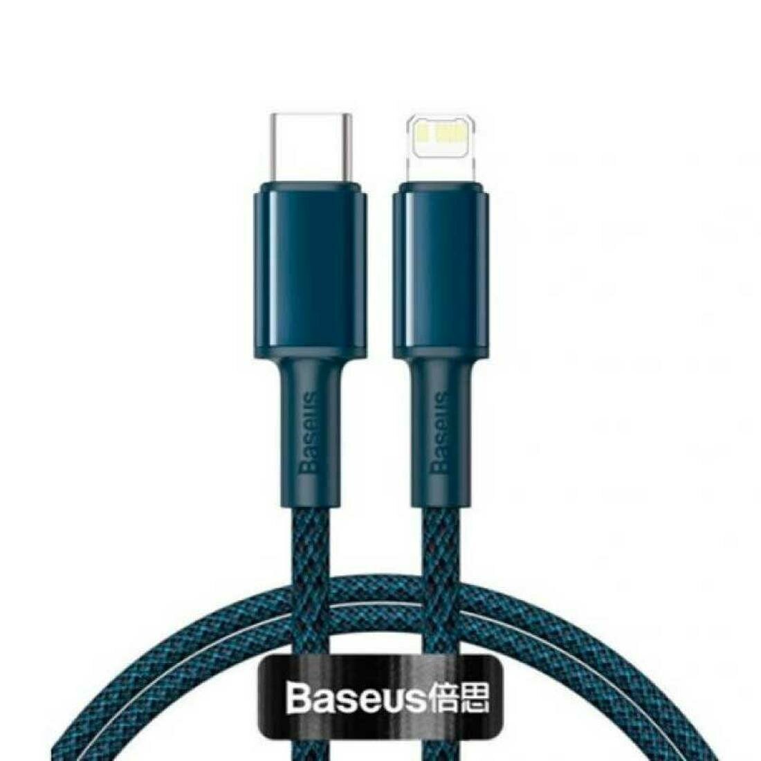 Кабель Type-C - Lightning PD 20W Baseus High Density Braided 1m Blue CATLGD-03