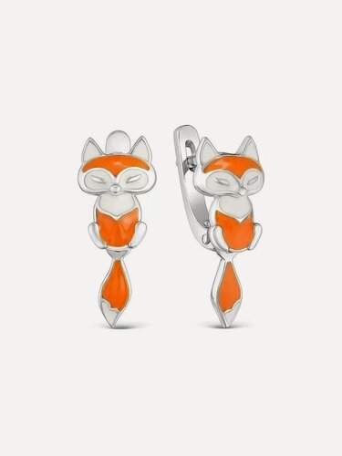 Изображение товара Серьги, серебро, 925 проба, эмаль