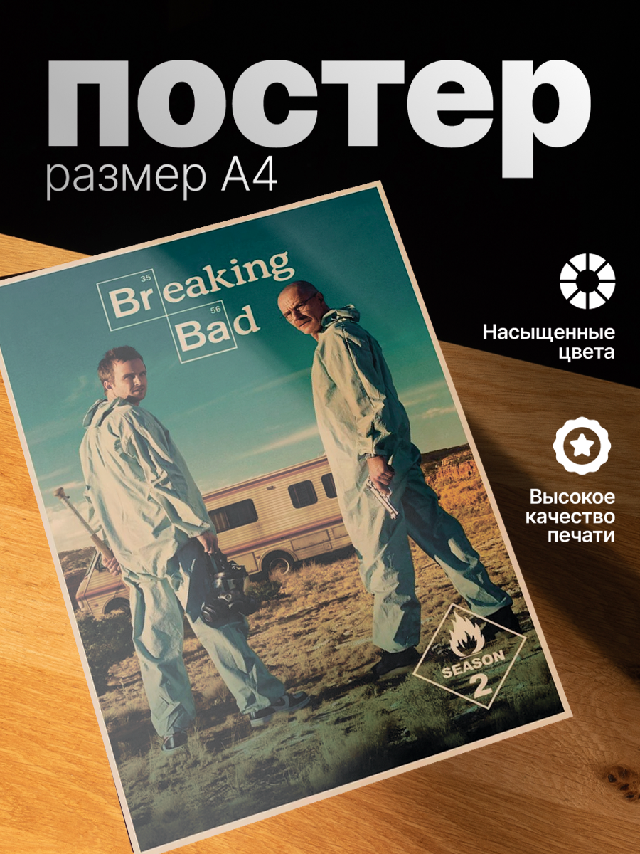 Постер ZEKEKS Во все тяжкие, на стену, без рамы, 29x21 см, цифровая печать