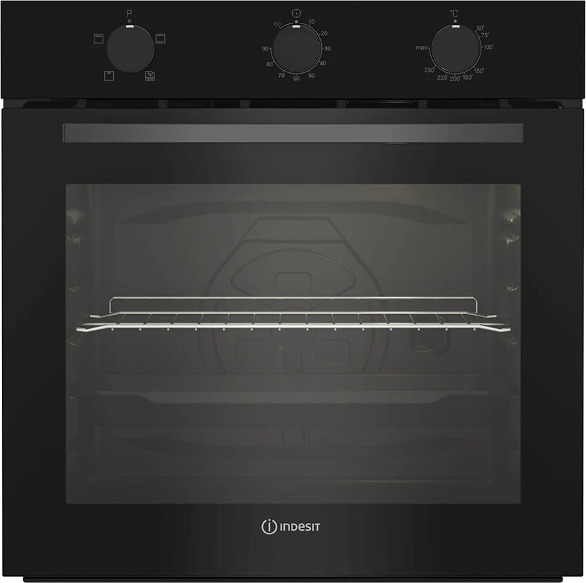 Духовка Indesit IBFTE 2430, встраиваемая, электрический, 280°C, 74 л, сенсорное управление, черная
