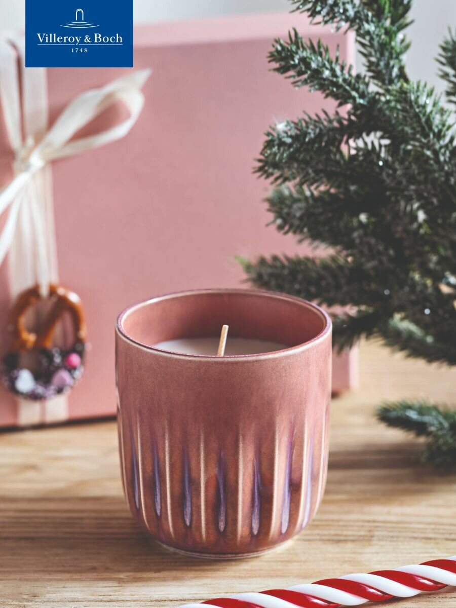 Подсвечник с ароматической свечой 9 см, Perlemor Home Sunkissed, like. by Villeroy & Boch, Премиум-Фарфор