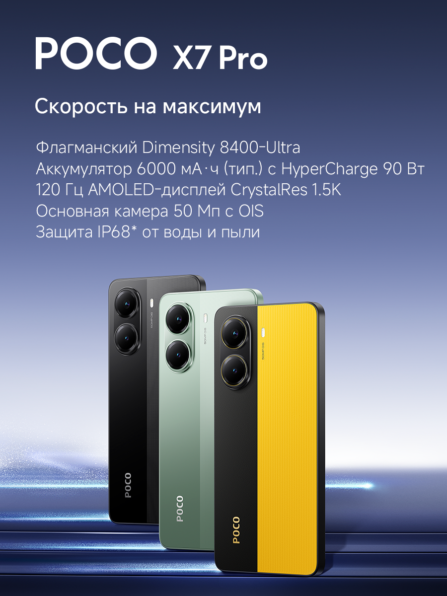 POCO X7 Pro Черный 12GB+512GB — фото 1