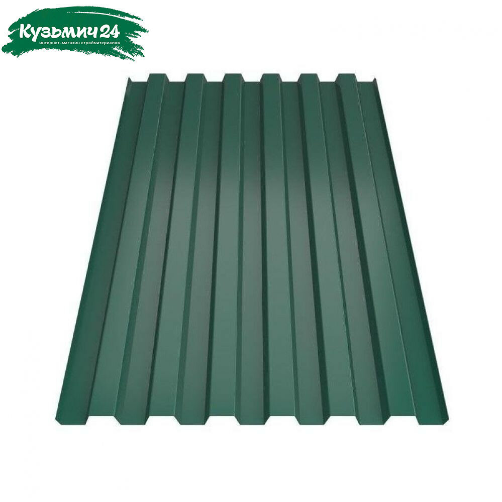 Профнастил Металл Профиль С-21 зеленый 0.4х1050х2000 мм для кровли фасада забора