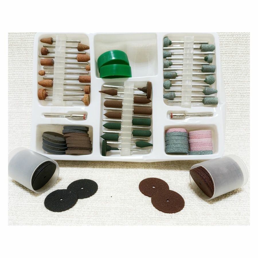 Насадки для гравера, 134 предмета, хвостовик 2,3 мм — фото 1