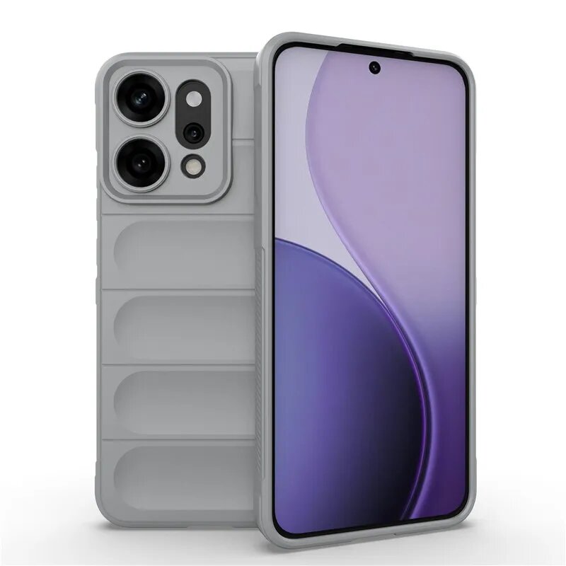 Серый силиконовый чехол OPPO Reno11