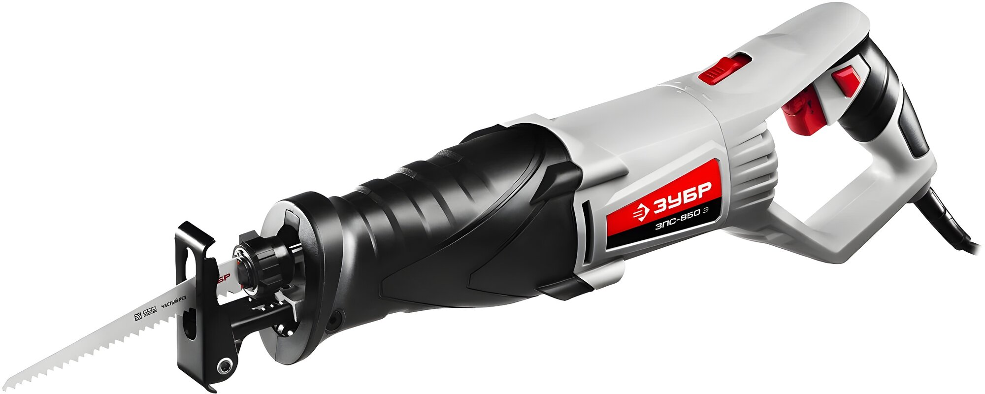Сабельная пила ЗУБР Мастер ЗПС-850 Э 850 Вт 2800 ход/мин глубина пропила дерево 150 мм металл 12 мм
