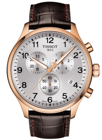 Наручные часы TISSOT, золотой, белый, коричневый — фото 1