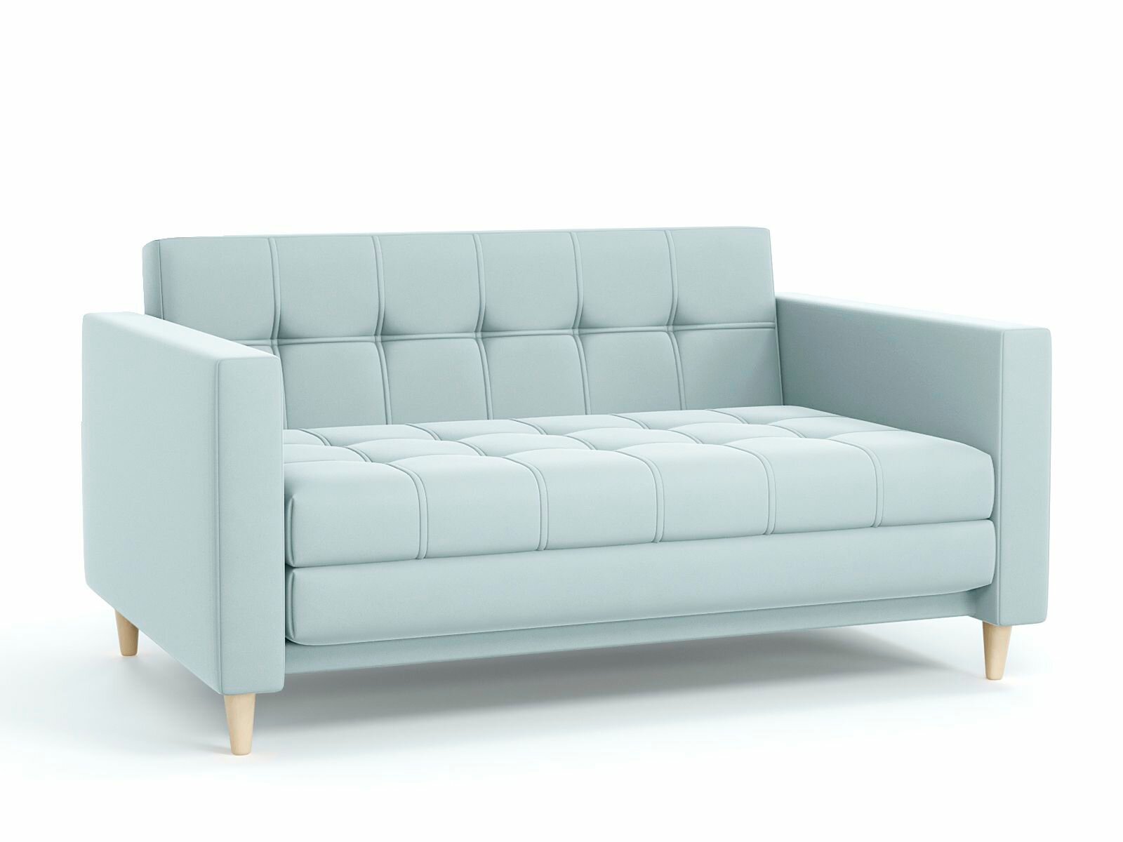 Диван - кровать Квадро, трехсекционная еврокнижка, 160*85*85, велюр Зара Айс 50