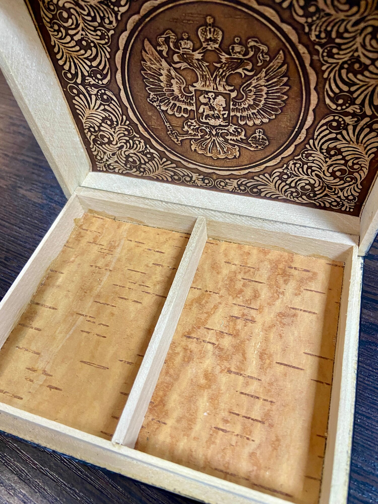 Шкатулка для карт Береста — фото 1