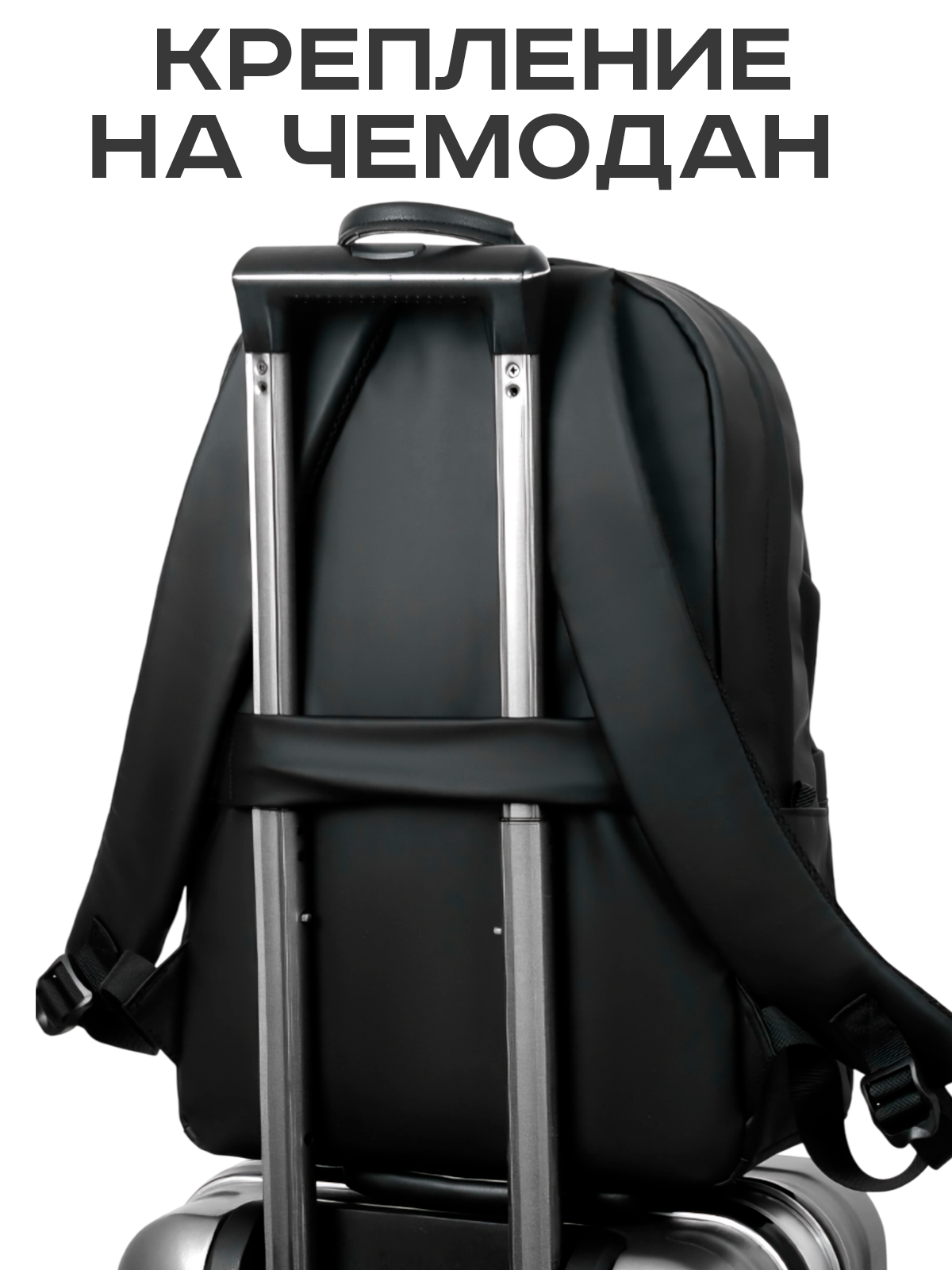 Рюкзак Milooky, водонепроницаемый, мужской, женский, темно-серый — фото 1