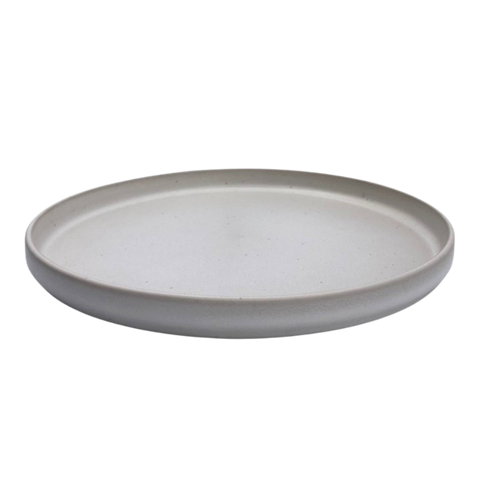 Тарелка 25 см Kenai Ceramics Nordline, цвет экрю, керамика Stoneware, коллекция Snowfall