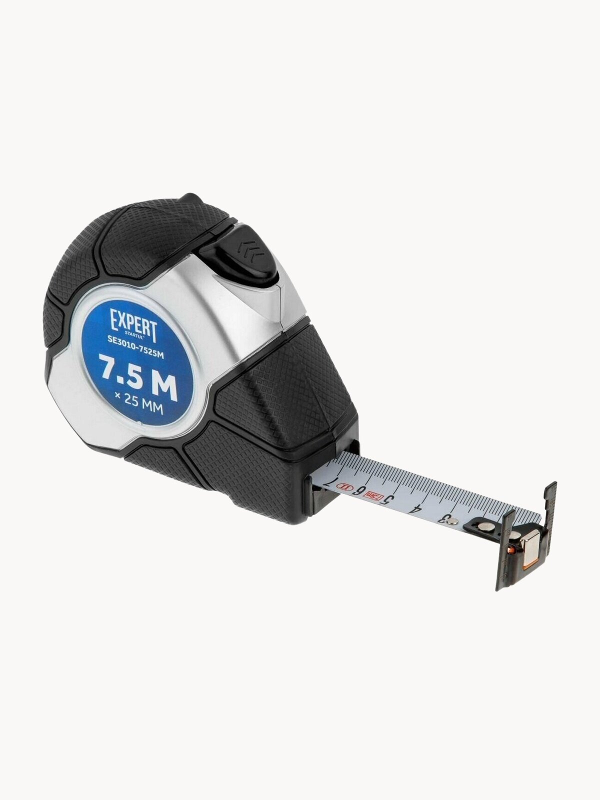 Рулетка измерительная 7,5 м 25мм EXPERT STARTUL SE3010-7525M, автостоп, двухсторонняя шкала, магнитный зацеп