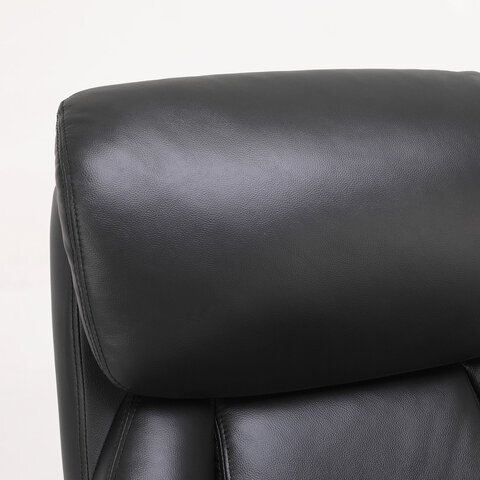 Кресло из натуральной кожи BRABIX PREMIUM «Pride HD-100», нагрузка до 250 кг, черное, 531940 - фотография № 16