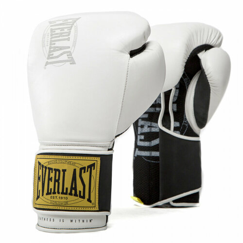 Боксерские перчатки Everlast тренировочные 1910 Classic белые 12 унций лапы everlast перчатки everlast catch