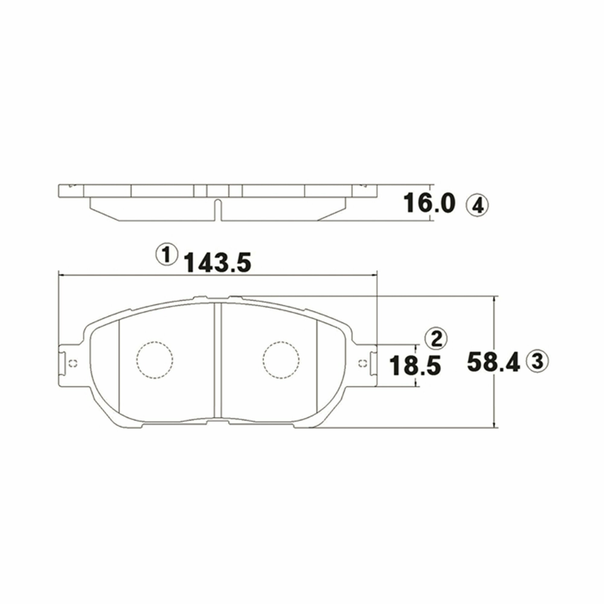 Колодки тормозные Тойота Камри TOYOTA CAMRY (V30) 01-06 передние Комплект 4 шт