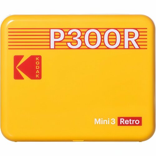 Компактный фотопринтер Kodak P300R Mini 3 Retro Printer желтый 17499₽