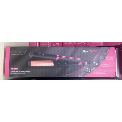 Плойка гофре для завивки волос с керамическим покрытием Щипцы-гофре GM-2838W 641₽