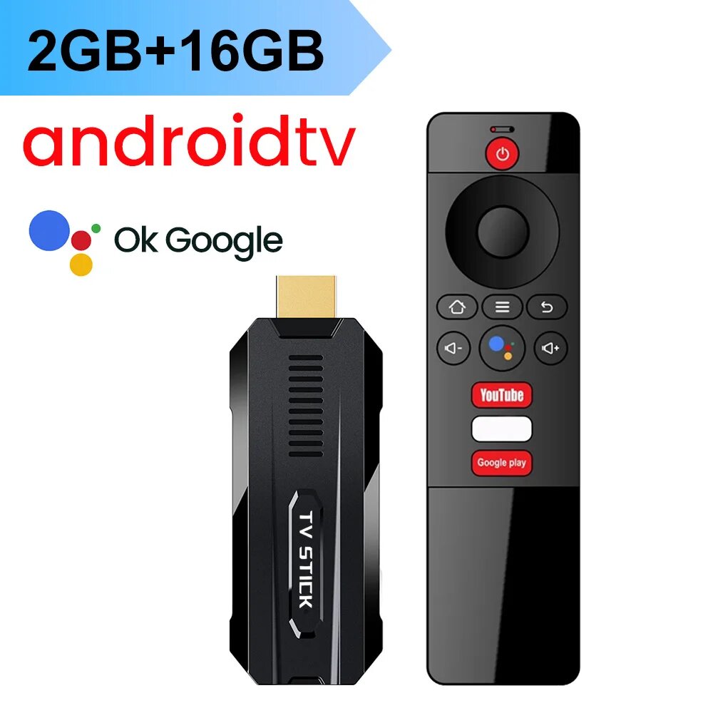 X88 TV Stick Android13 ATV UI Rockchip RK3528 Quad Core 64bit Cortex A53, поддержка 8K Video 4K 60fps Wifi6 BT5.0 2 ГБ 16 ГБ, 2G16G