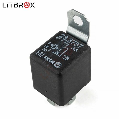 Реле коммутации электрических цепей постоянного тока 30А (4х контактное) 