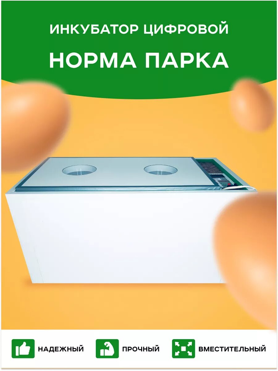 Инкубатор Норма Парка Цифровой 120 яиц, 220/12В — фото 1