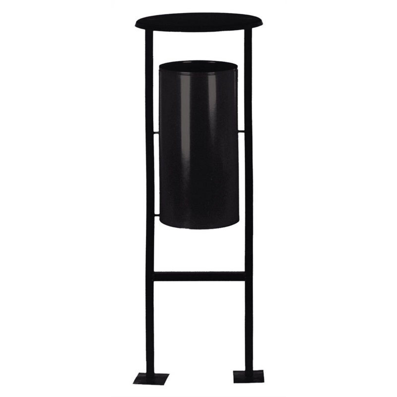 Урна для мусора Титан уличная 24 л металл черная