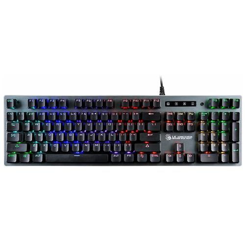 Игровая клавиатура Bloody B765 Light Strike (LK), серый, кириллица+QWERTY