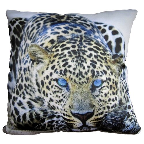 фото Подушка декоративная gift'n'home леопард 35х35 см (plw-35 leo) коричневый
