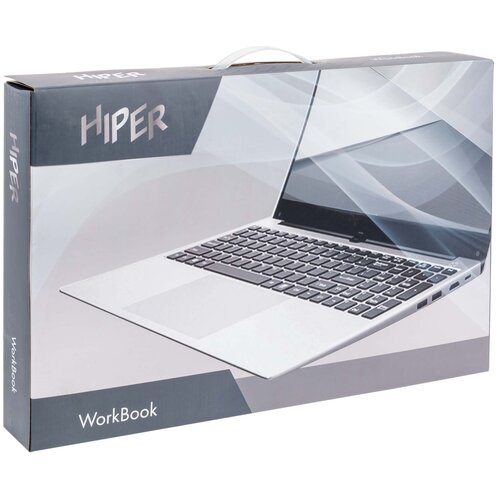 Ноутбук 156 IPS FHD Hiper Workbook Q15UHR silver Core i3 10110U8Gb256Gb SSDnoDVDVGA intW10 KC29H2B4 4029000₽