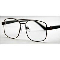 Готовые очки для зрения Marcello GA0292 C1 с диоптриями -1 /Мужские очки корректирующие/Флексовое крепление дужек/Оправа металл/Футляр в комплекте