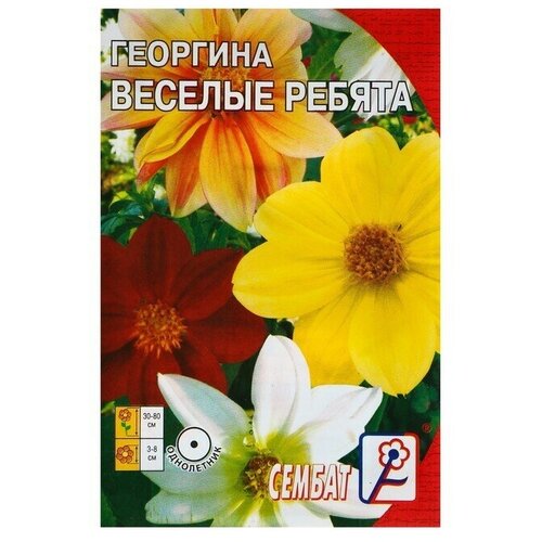 Семена цветов Георгина 'Веселые ребята', О, 0,1 г