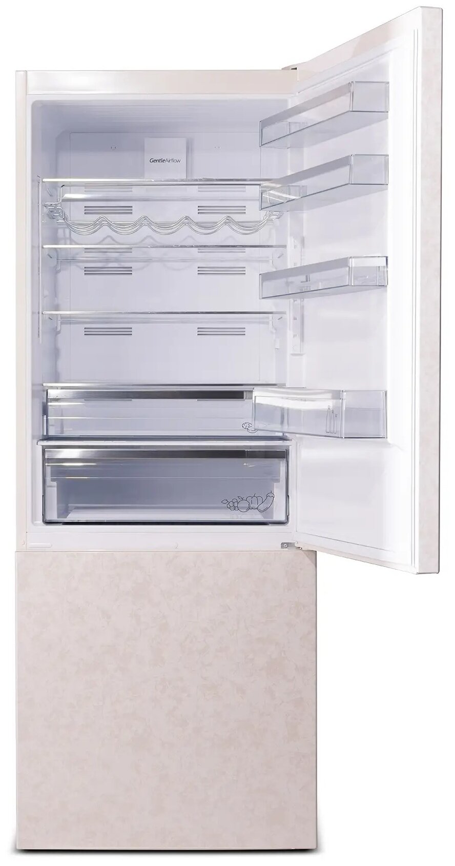 Холодильник Sharp SJ-492IHXJ42R, бежевый - фотография № 4