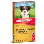 Адвантикс (Bayer) капли от блох и клещей инсектоакарицидные (4 пипетки) для собак и щенков 10-25 кг - изображение