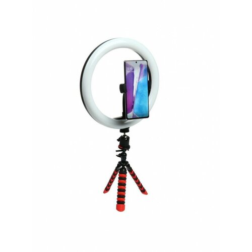 Светодиодная кольцевая лампа на штативе LuazON CB 32 10 26 см 20 Вт штатив 20 см 309900₽