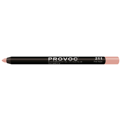 фото Provoc гелевая подводка в карандаше для губ semi-permanent gel lip liner 211 pink haze