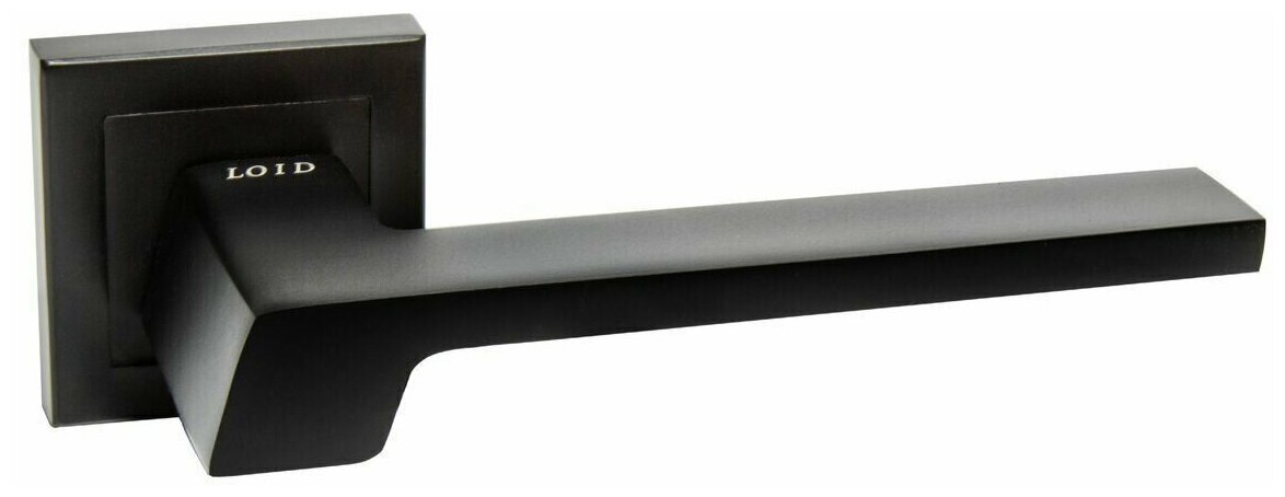Ручки дверные межкомнатные на розетке Loid 490 BL комплект черная