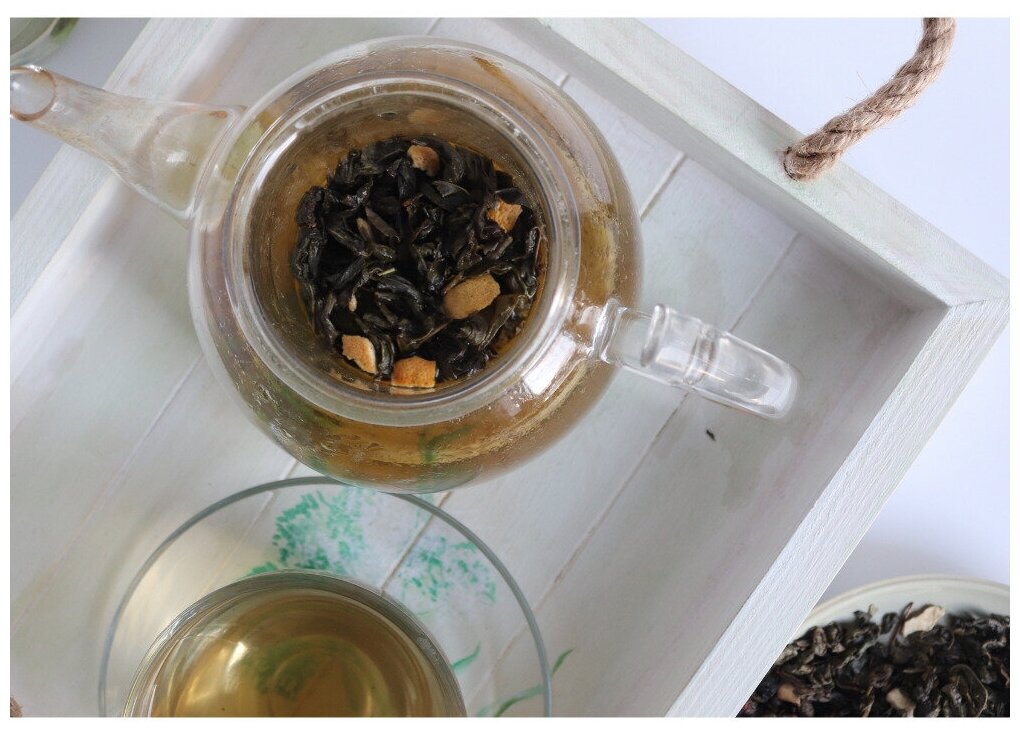 Чай зелёный ароматизированный Фруктовый бриз, 150 гр - фотография № 4