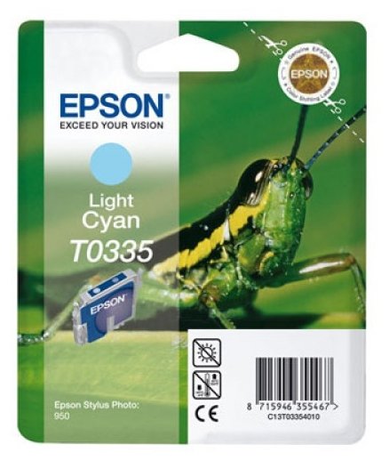 Картридж Epson C13T03354010, 440 стр, светло-голубой, срок годности до 2013 года