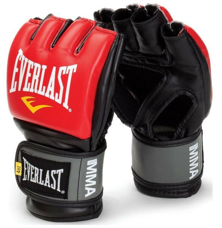 Перчатки тренировочные Everlast Pro Style Grappling LXL красные