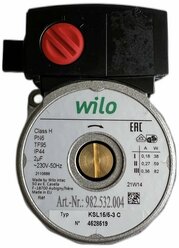 WILO KSL 15/5-3C 82W Двигатель циркуляционного насоса, арт. 39810560, 39818450, 12347N