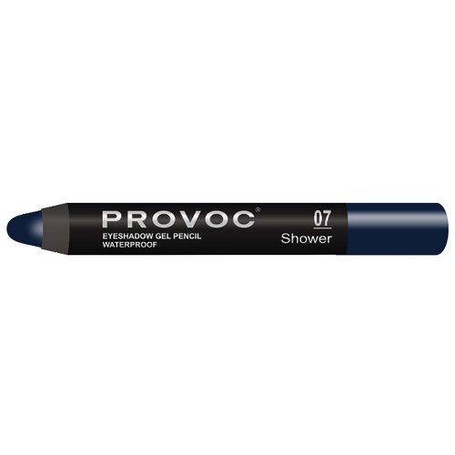 фото Provoc тени-карандаш водостойкие eyeshadow gel pencil 07 сапфировый, шиммер