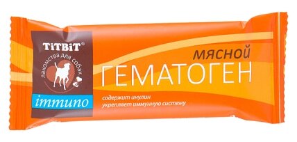 Лакомство для собак Titbit Гематоген мясной Immuno