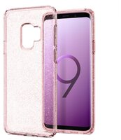 Чехол Spigen Liquid Crystal Glitter для Samsung Galaxy S9 roze quartz